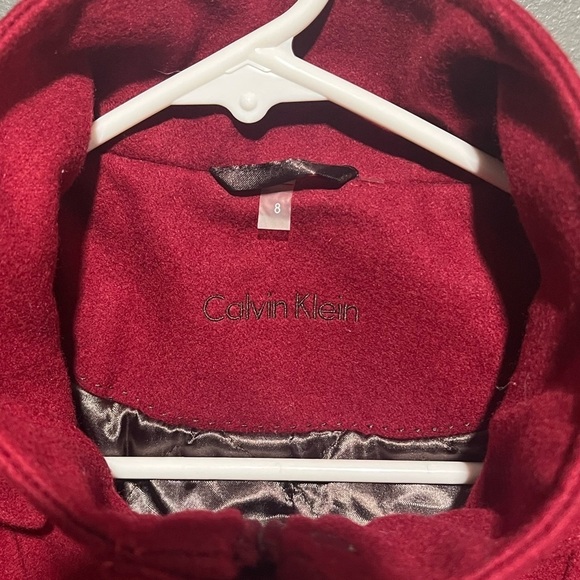 Cranberry red Calvin Klein coat - Picture 2 of 8